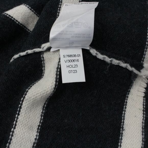 XL BananaRepublic Turtleneck Sweater Stripe Charcoal Heather Soft - Picture 11 of 16